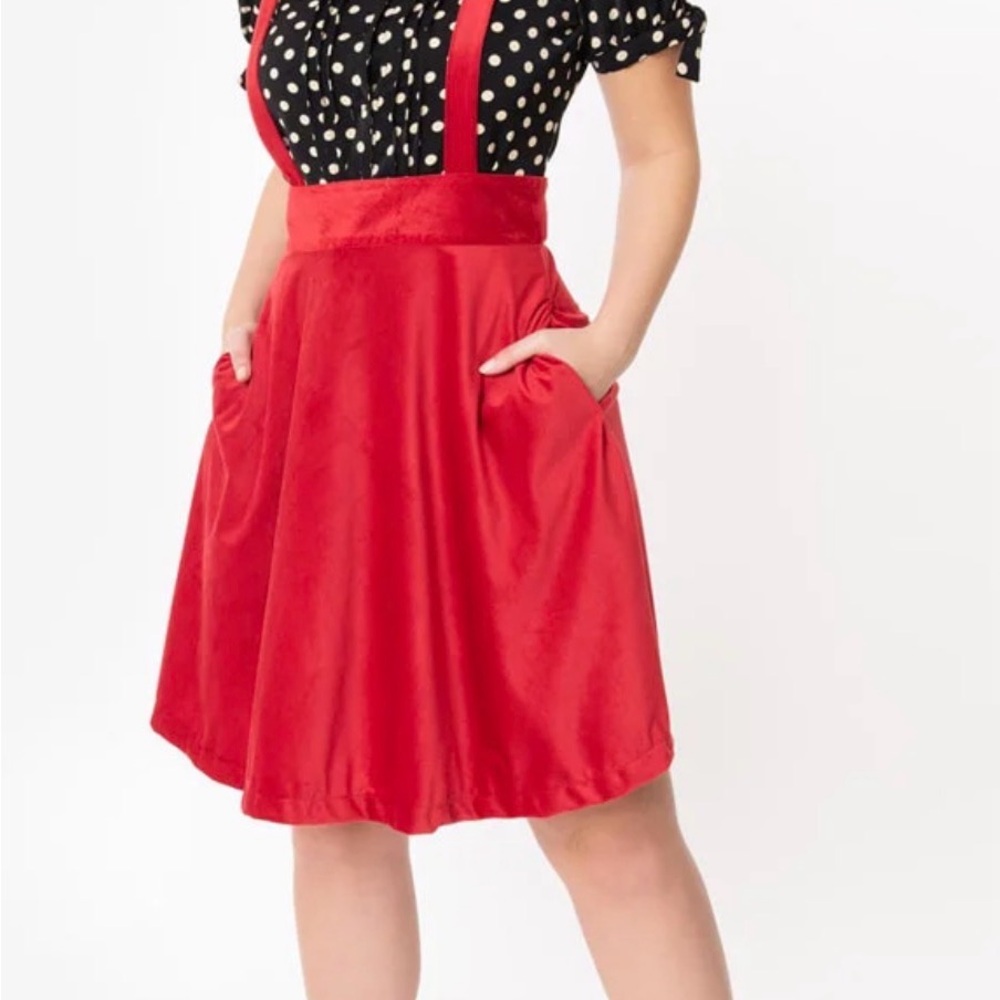 Unique Vintage Red Corduroy Garment - Picture 2 of 6